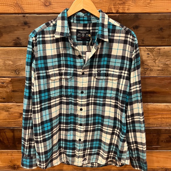 Atari Missile Command One-of-a-Kind MadAndie Custom American Eagle Flannel - L - Picture 2 of 5